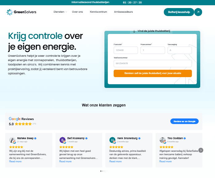 GreenSolvers — project screenshot